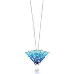Ocean Enamel Pendant by Sheila Fleet Jewellery