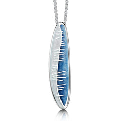 Skyran ‘Utiseta’ Enamel Dress Pendant Necklace in Sterling Silver by Sheila Fleet Jewellery
