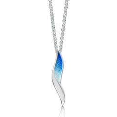 Flight Sterling Silver Dress Pendant in Sky Enamel