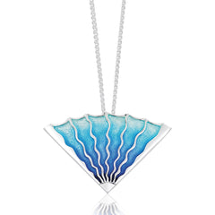 Ocean Enamel Dress Pendant by Sheila Fleet Jewellery