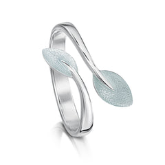 Rowan Leaves Ring in Frost Enamel