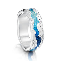 Lava Stream Ring in Pentland Enamel by Sheila Fleet Jewellery