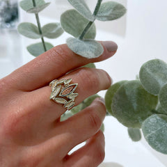 Seasons All Gold Ring in 9ct White, Yellow & Rose Gold by Sheila Fleet Jewellery