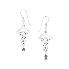 The Lover’s Knot Drop Earrings with Hematite by Sheila Fleet Jewellery