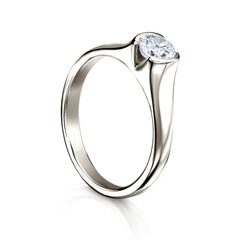 North Star 0.5ct Diamond Ring in Platinum by Sheila Fleet Jewellery