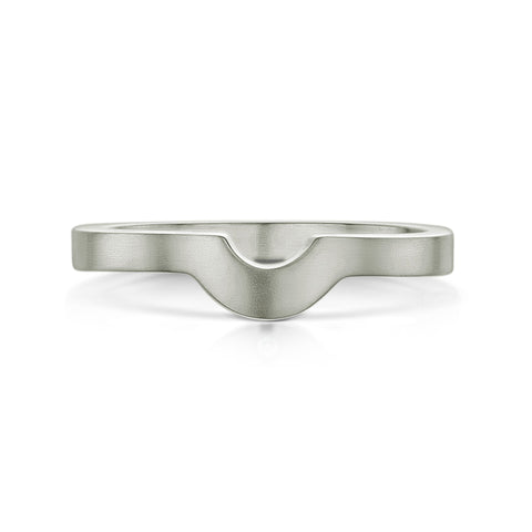 Arch Wedding Band in Platinum (to match DR181) by Sheila Fleet Jewellery