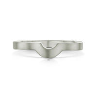 Arch Wedding Band in Platinum (to match DR181) by Sheila Fleet Jewellery