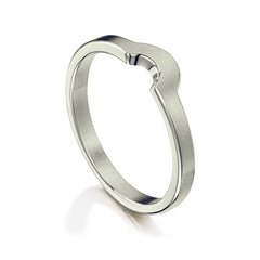 Arch Wedding Band in Platinum (to match DR181) by Sheila Fleet Jewellery