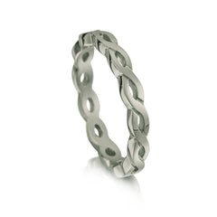 Celtic Twist Band in Platinum by Sheila Fleet Jewellery