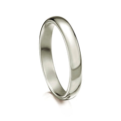 Traditional 3mm Wedding Ring in Platinum by Sheila Fleet Jewellery