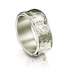 Matrix 8mm Band in Platinum by Sheila Fleet Jewellery