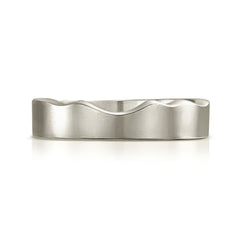River Ripples Wedding Ring in Platinum by Sheila Fleet Jewellery