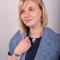 Pentland Enamelled Necklace in Sterling Silver by Sheila Fleet Jewellery