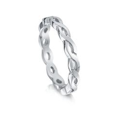 Celtic Twist Band in Sterling Silver by Sheila Fleet Jewellery