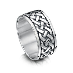 Book of Kells Dress Ring in Sterling Silver by Sheila Fleet Jewellery
