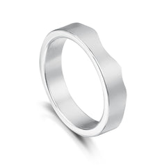 River Ripples Wedding Ring in Sterling Silver by Sheila Fleet Jewellery