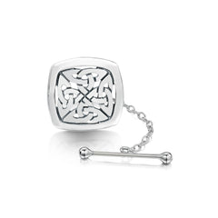 The Lover’s Knot Sterling Silver Tie Tack by Sheila Fleet Jewellery