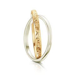 Matrix Embrace Ring in 9ct Yellow & White Gold by Sheila Fleet Jewellery