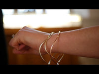 Tidal 3-part Bangle in Sterling Silver
