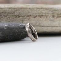 Traditional 12-diamond 4mm Constellation Ring in 18ct White Gold by Sheila Fleet Jewellery