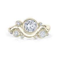 Super Cosmos Diamond Ring in 18ct White Gold by Sheila Fleet Jewellery