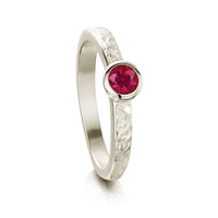 Matrix Ruby Ring in 18ct White Gold bhy Sheila Fleet Jewellery