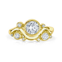 Super Cosmos Diamond Ring in 18ct Yellow Gold by Sheila Fleet Jewellery