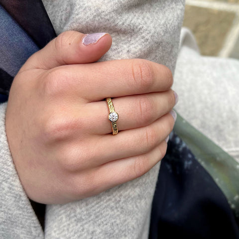 Matrix 0.25ct Diamond Ring in 18ct Yellow Gold