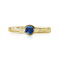 Matrix Sapphire Ring in 18ct Yellow Gold