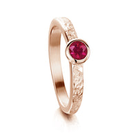 Matrix Ruby Ring in 9ct Rose Gold by Sheila Fleet Jewellery