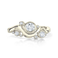 Cosmos Galaxy 9-diamond Ring in 9ct White Gold by Sheila Fleet Jewellery