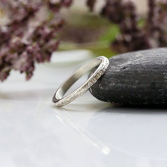 Matrix 12-Diamond Band in 9ct White Gold by Sheila Fleet Jewellery