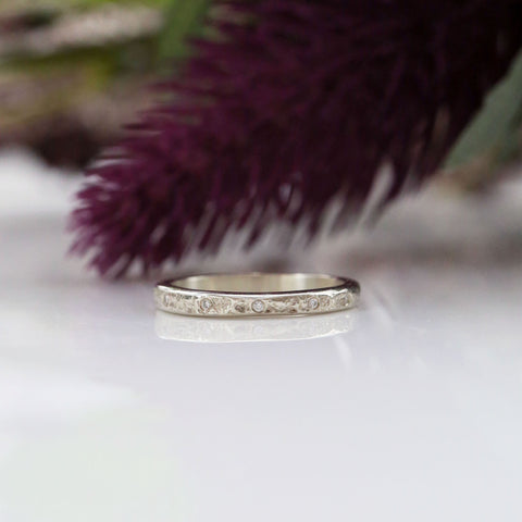 Matrix 12-Diamond Band in 9ct White Gold by Sheila Fleet Jewellery