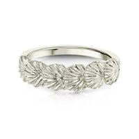 Scallop 6-shell Ring in 9ct White Gold by Sheila Fleet Jewellery