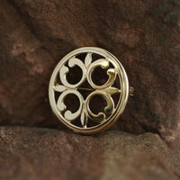 Cathedral ‘St Magnus II’ Brooch in 9ct Yellow Gold by Sheila Fleet Jewellery