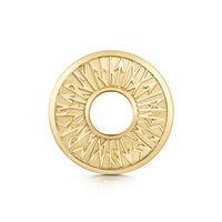 Runic Brooch in 9ct Yellow Gold by Sheila Fleeet Jewellery