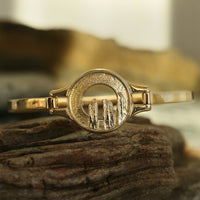 Orkney Spirit Bangle in 9ct Yellow Gold by Sheila Fleet Jewellery