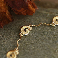 Wave 5-link Bracelet in 9ct Yellow Gold by Sheila Fleet Jewellery