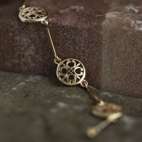 Cathedral ‘St Magnus II’ 4-link Bracelet in 9ct Yellow Gold by Sheila Fleet Jewellery