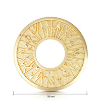 Runic Dress Brooch in 9ct Yellow Gold by Sheila Fleet Jewellery