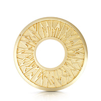 Runic Dress Brooch in 9ct Yellow Gold by Sheila Fleet Jewellery