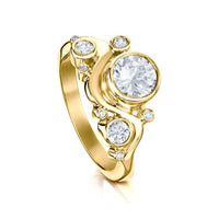 Super Cosmos Diamond Ring in 9ct Yellow Gold by Sheila Fleet Jewellery