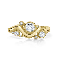 Cosmos Galaxy 9-diamond Ring in 9ct Yellow Gold by Sheila Fleet Jewellery