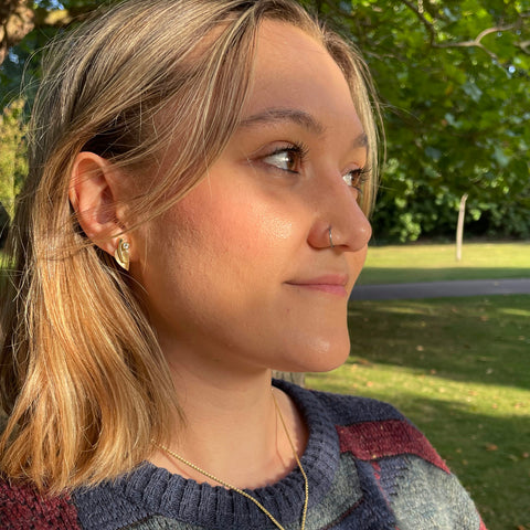 Rowan Small Stud Diamond Earrings in 9ct Yellow Gold by Sheila Fleet Jewellery