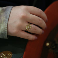 Tidal Diamond Ring in 9ct Yellow Gold by Sheila Fleet Jewellery
