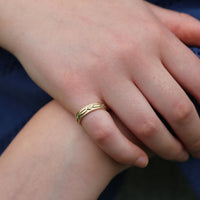 Sweetheart Diamond Ring in 9ct Yellow Gold by Sheila Fleet Jewellery