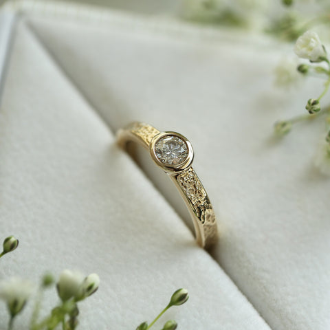 Matrix 0.40ct Diamond Ring in 9ct Yellow Gold by Sheila Fleet Jewellery