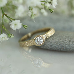 Matrix 0.40ct Diamond Ring in 9ct Yellow Gold by Sheila Fleet Jewellery