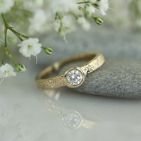 Matrix 0.40ct Diamond Ring in 9ct Yellow Gold by Sheila Fleet Jewellery