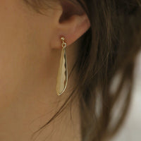 Lomond Reflections Dress Drop Earrings in 9ct Yellow Gold by Sheila Fleet Jewellery
